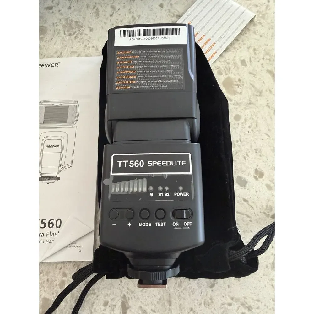 Neewer TT560 Flash Speedlite with Filters for Canon Nikon Panasonic Olympus NEW